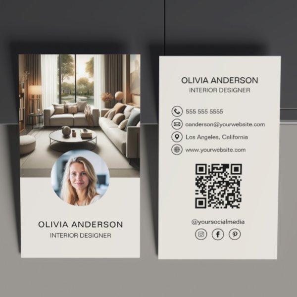 Custom Photo QR Code Social Media Professional