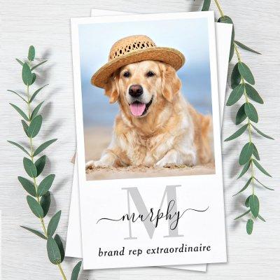 Custom Photo Social Media Pet Influencer Monogram