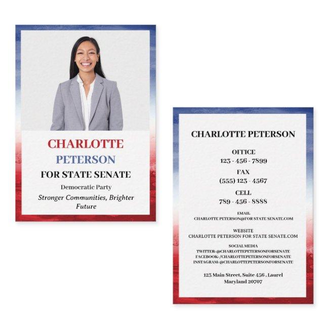 Custom Photo Unique Political Campaign Politician