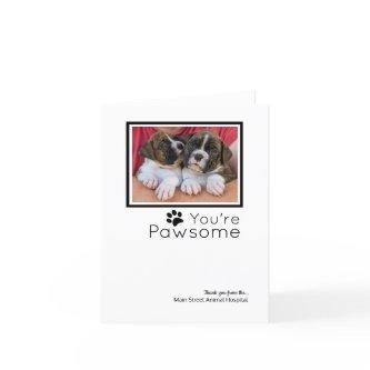 Custom Photo Veterinarian Holiday Card