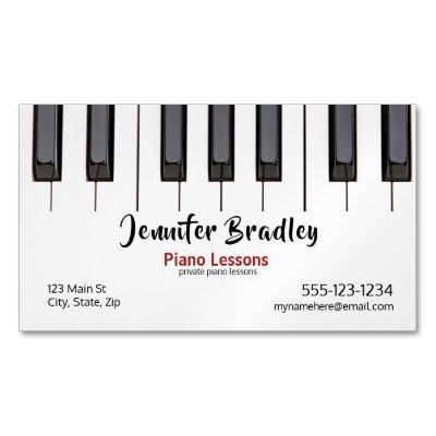 Custom Piano Lesson Business  Magnet