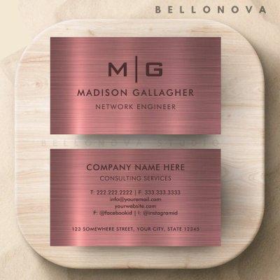 Custom Pink Purple Metal Style Professional