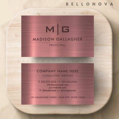 Custom Pink Purple Metal Style Professional