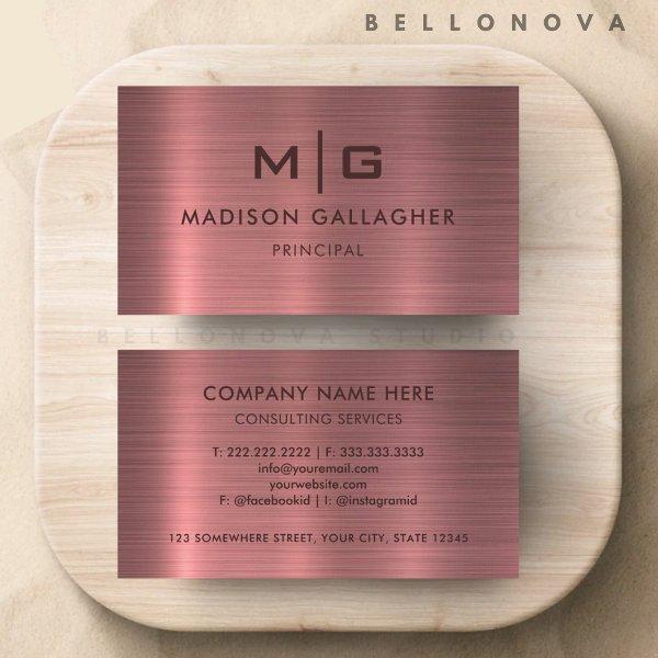 Custom Pink Purple Metal Style Professional