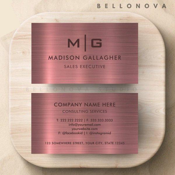 Custom Pink Purple Metal Style Professional