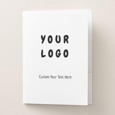 Custom Pocket Folders Logo  Slot 9x12