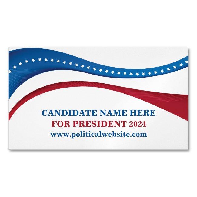 Custom Political Election Candidate 2024 Magnet