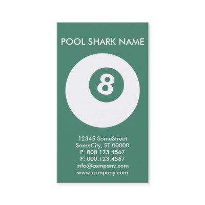 custom POOL SHARK card
