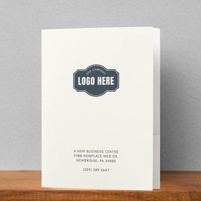 Custom Presentation Folder Business Logo Card Slot