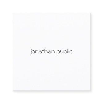 Custom Professional Modern Minimalist Elegant Cool Square