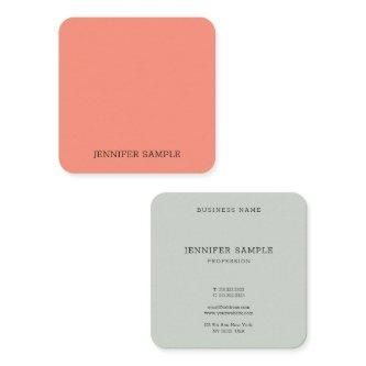 Custom Professional Modern Simple Trendy Elegant Square