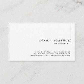 Custom Professional Simple Elegant White Template