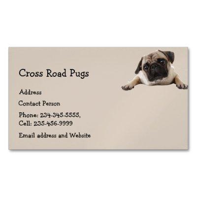 Custom  Pug Dog Pet Animal Logo Business Car  Magnet