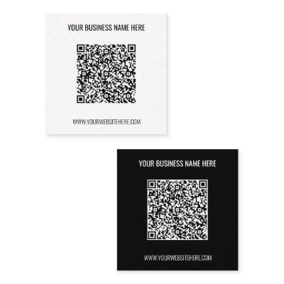 Custom QR Code and Text  Your Colors