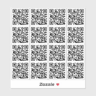 Custom QR Code for Business Custom Cut Vinyl Sticker