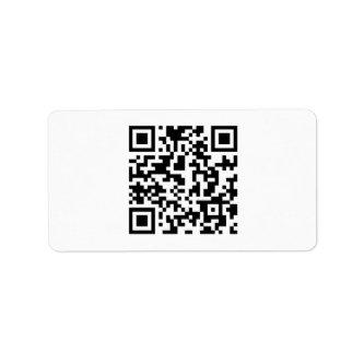 CUSTOM QR CODE  LABEL