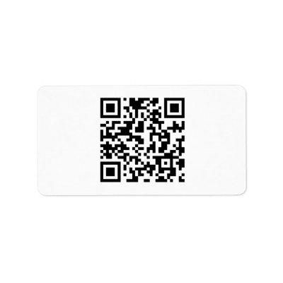 CUSTOM QR CODE  LABEL