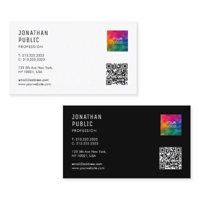 Custom QR Code Logo Modern Elegant Simple Template