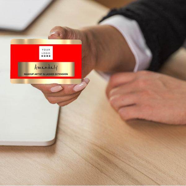 Custom QR CODE Logo Red Gold