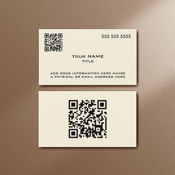 Custom QR Code Modern Bone