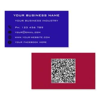Custom QR Code Name Text Info Colors