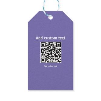 custom QR code personalized website  Gift Tags