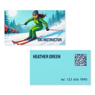 Custom QR Ski Instructor