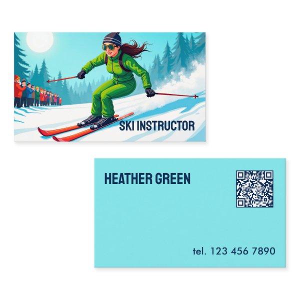 Custom QR Ski Instructor