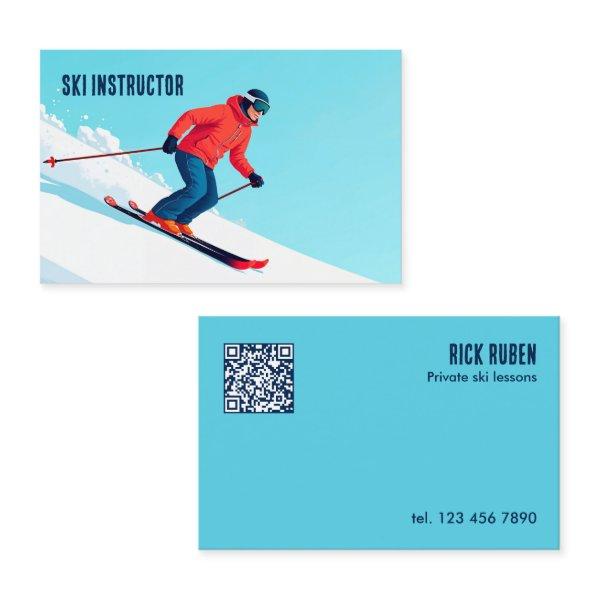 Custom QR Ski Instructor