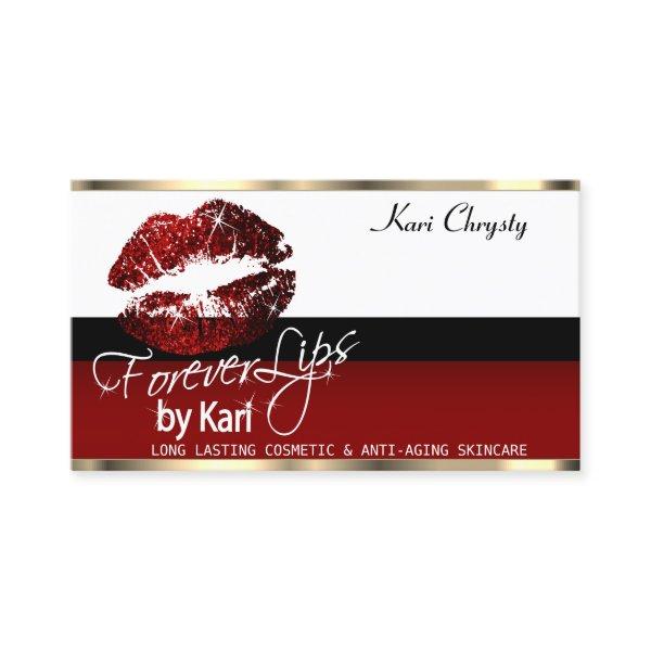 Custom - Red, Black & White with Cinnamon Red Lip