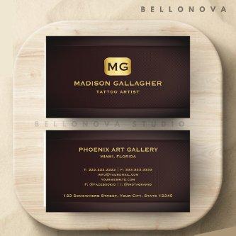 Custom Red Maroon Gold Arts & Design Professional