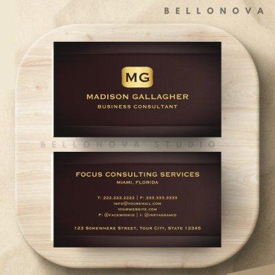Custom Red Maroon Gold Consulting Professional