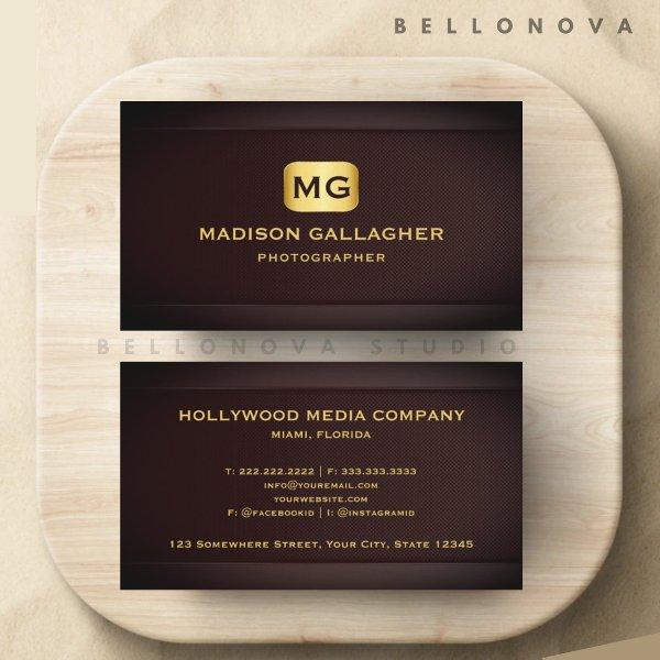 Custom Red Maroon Gold Creative Media Professional