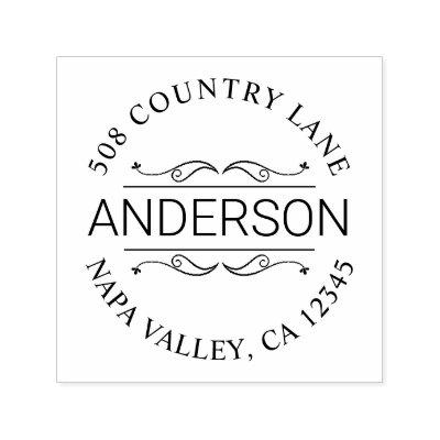 Custom Return Address  Self-inking Stamp