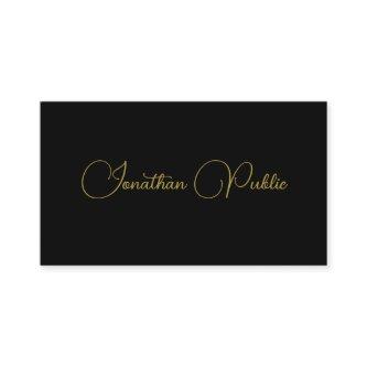Custom Script Black And Gold Professional Template