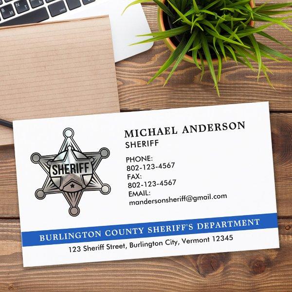 Custom Sheriff Police Officer Law Enforcement Logo
