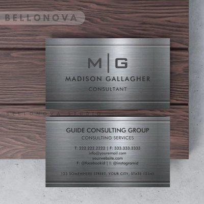Custom Silver Grey Metal Professional