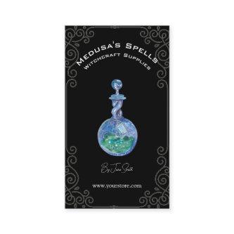 Custom Simple Black Witchcraft Spell Bottle