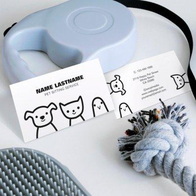 Custom Simple Cute Dog Cat Bird Pets Pet Service