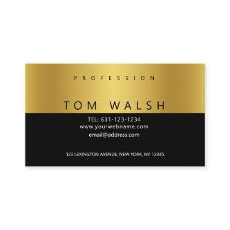 Custom Simple Elegant Gold Black
