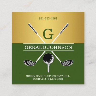 Custom Simple Elegant Golf Monogram