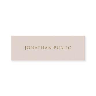 Custom Simple Gold Text Elegant Template Profile Mini