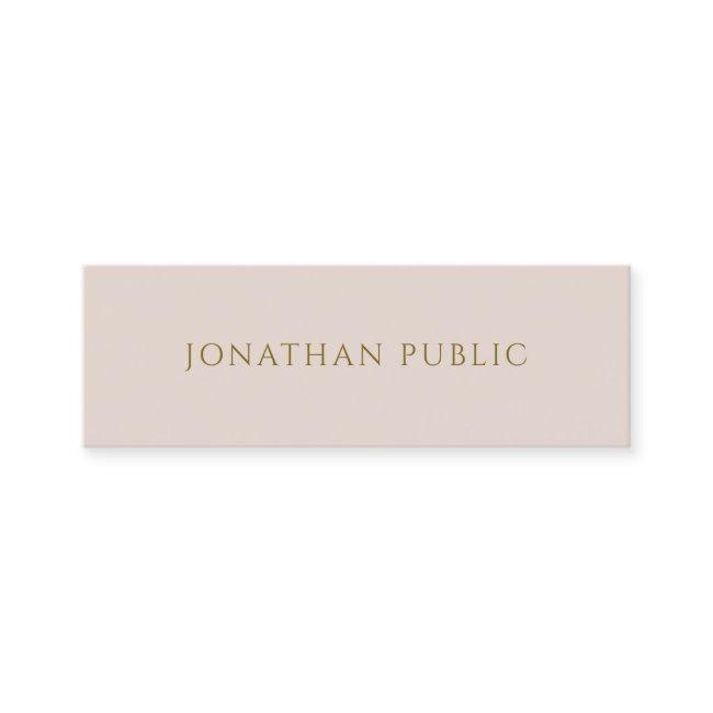 Custom Simple Gold Text Elegant Template Profile Mini