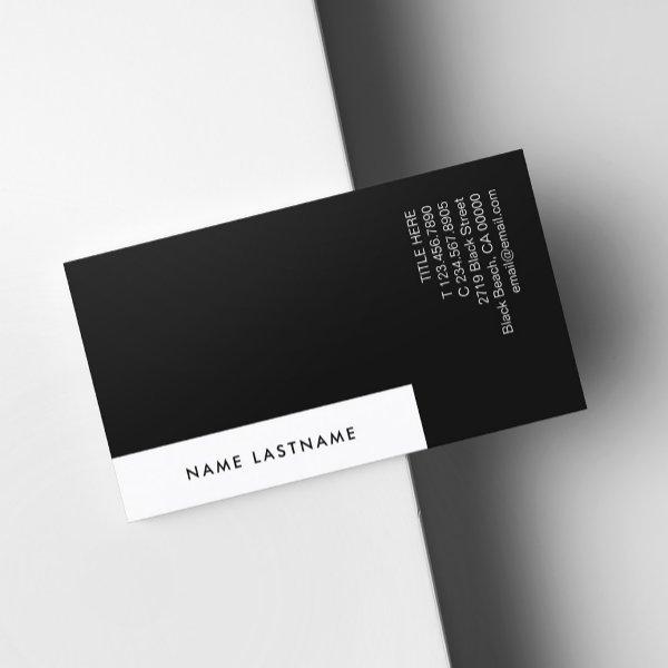 Custom Simple Minimalist Unique Black White