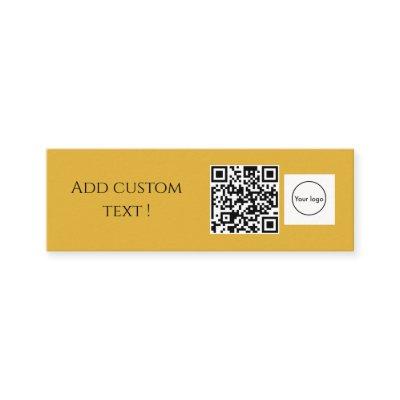 Custom simple qr code bookmark business mini busin mini