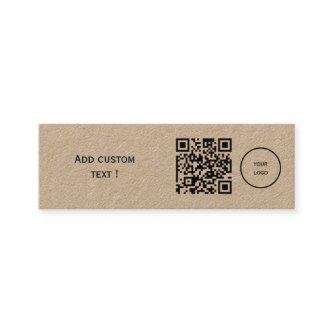 Custom simple qr code bookmark business mini  mini