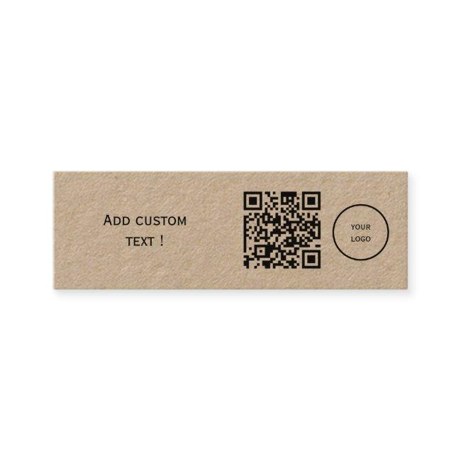 Custom simple qr code bookmark business mini mini