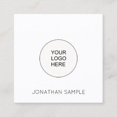 Custom Simple Template Upload Your Logo Modern Square