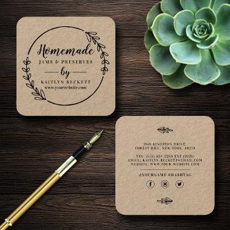 Custom Small Business Supplies Homemade/ Handmade Square