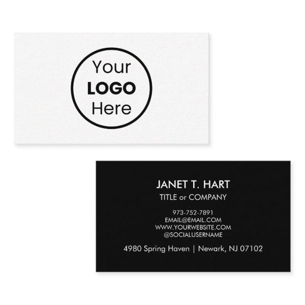 Custom Sophisticated Black And White Logo Minimal